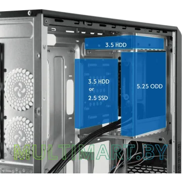 Корпус Chieftec Cube UC-03B-OP картинка 8